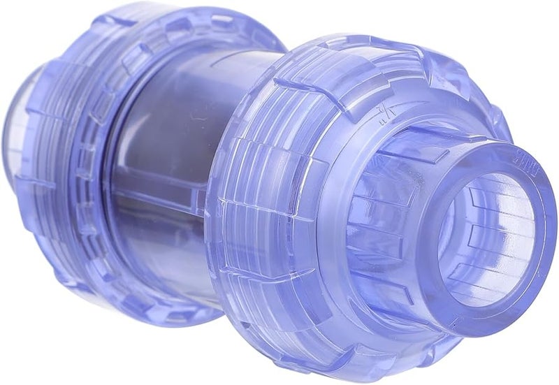 صمام فحص أحادي الاتجاه من PVC الشفاف لتوصيل سريع لغاز الوقود والماء - Image 1